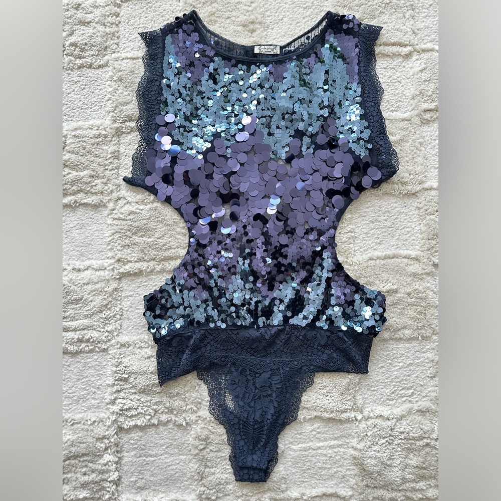 Free People Main Character Bodysuit in Night - Picture 5 of 10